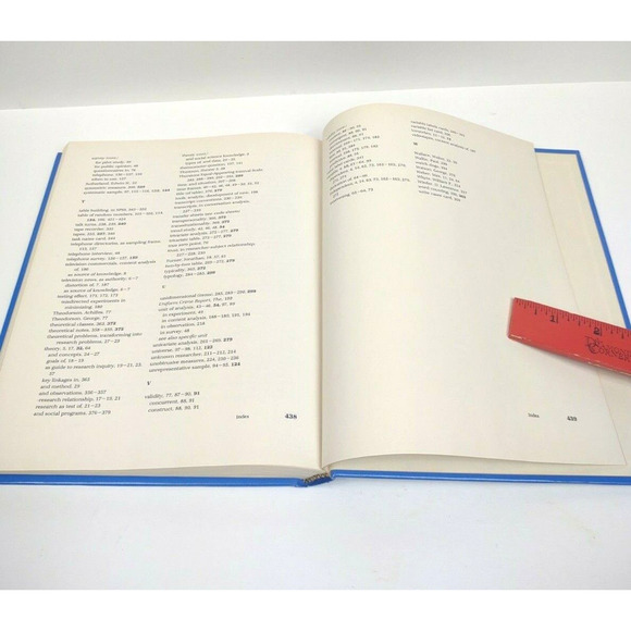 Conduct of Social Research by William B. Sanders - Thomas K. Pinhey - 1983 HB - Picture 11 of 11